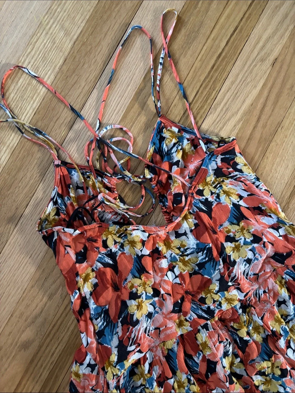 NWOT Free People Mulberry Maxi Coral Combo Floral Dress